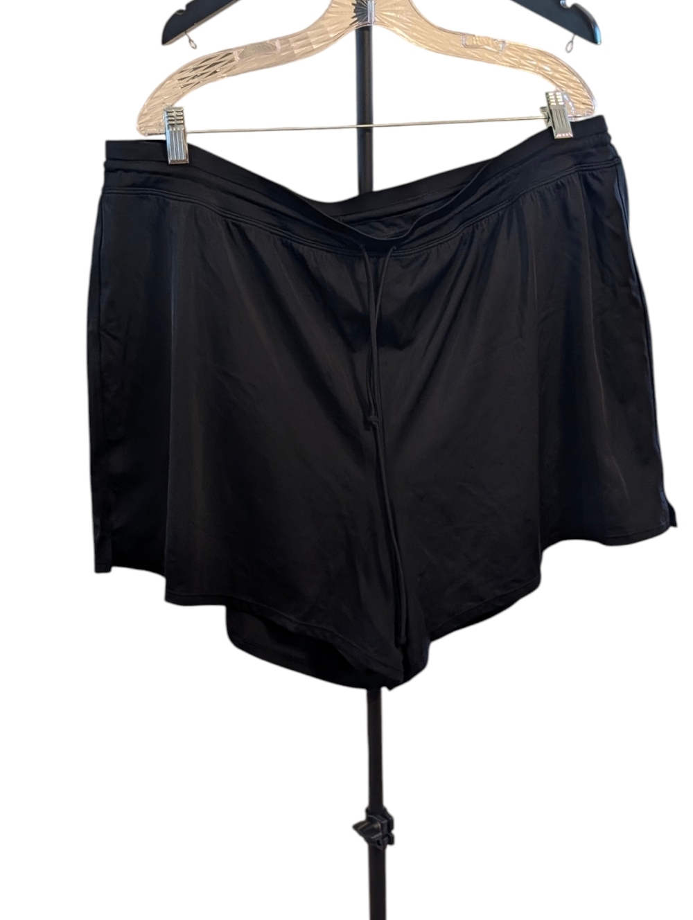 SWIM by Cacique Black Swim Shorts Plus Size 26 Board Shorts